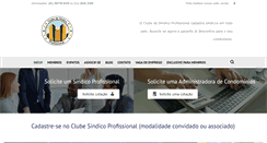 Desktop Screenshot of clubesindicoprofissional.com.br