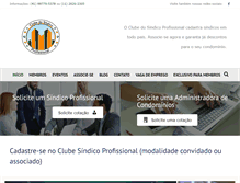 Tablet Screenshot of clubesindicoprofissional.com.br